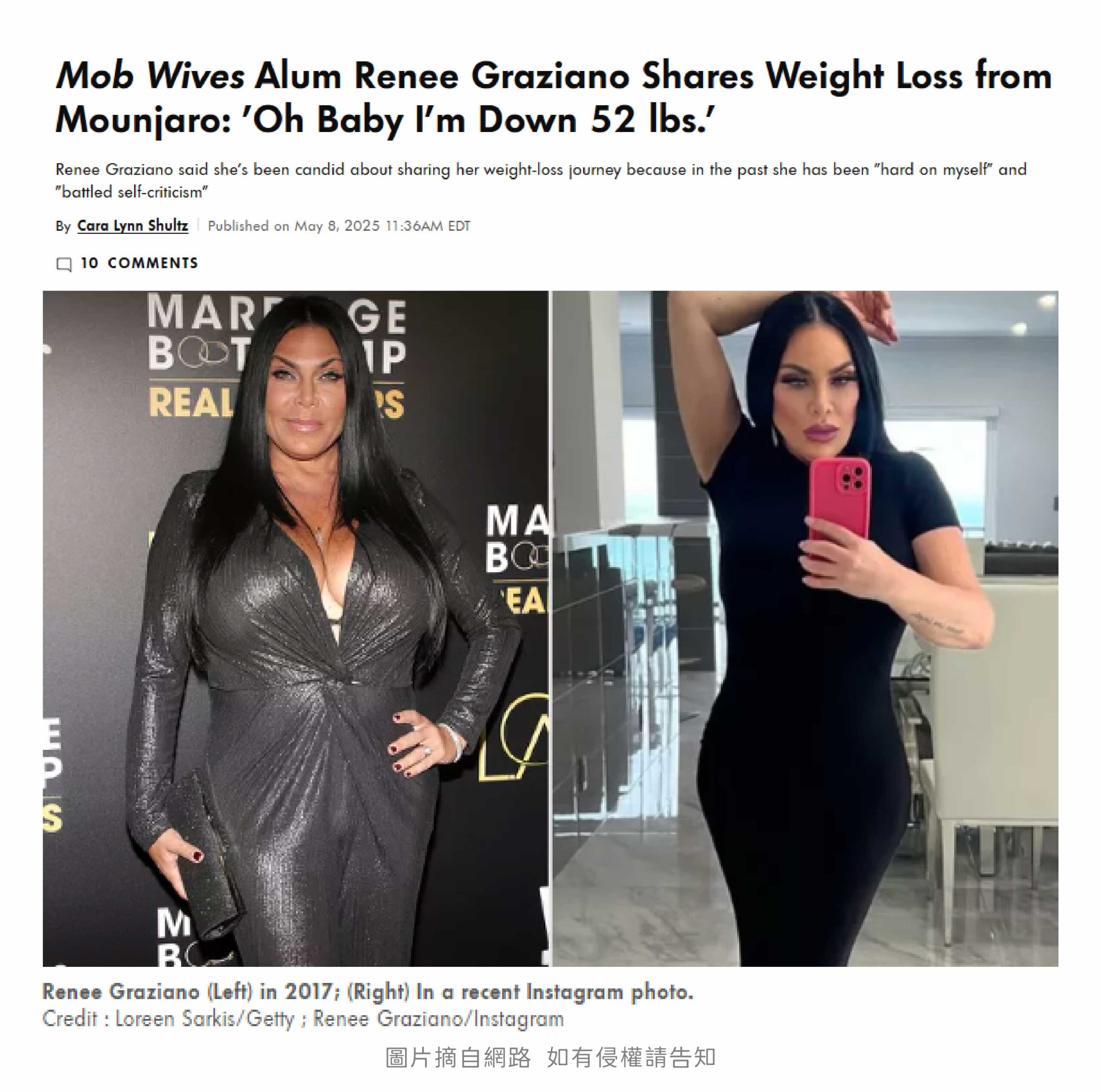 猛健樂效果也讓名人讚口不絕_Renee Graziano