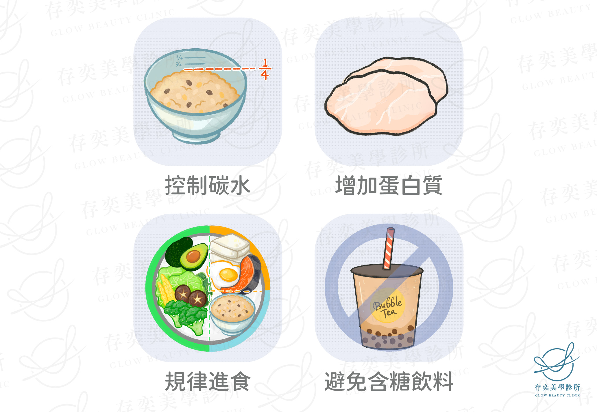 飲食改善方面_穩定血糖、減輕胰島素阻抗的飲食