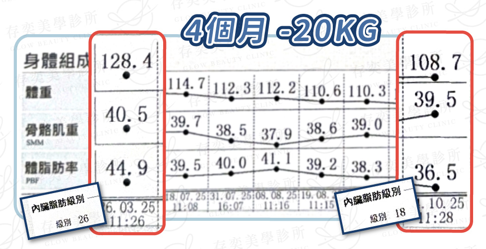 林玟圻 inbody數據圖_術後